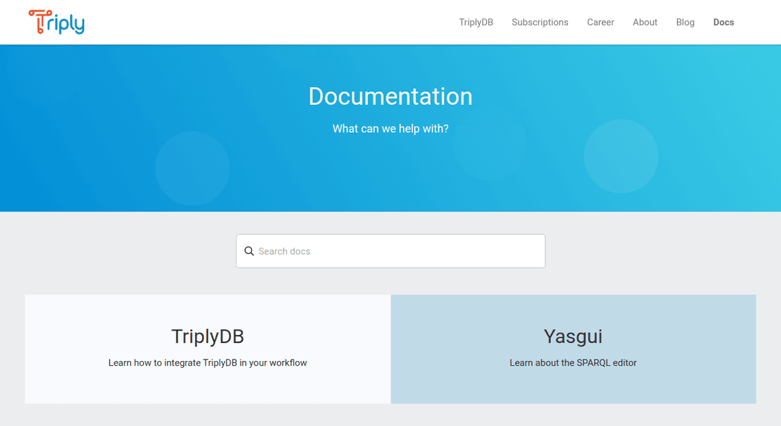 documentation page redesign